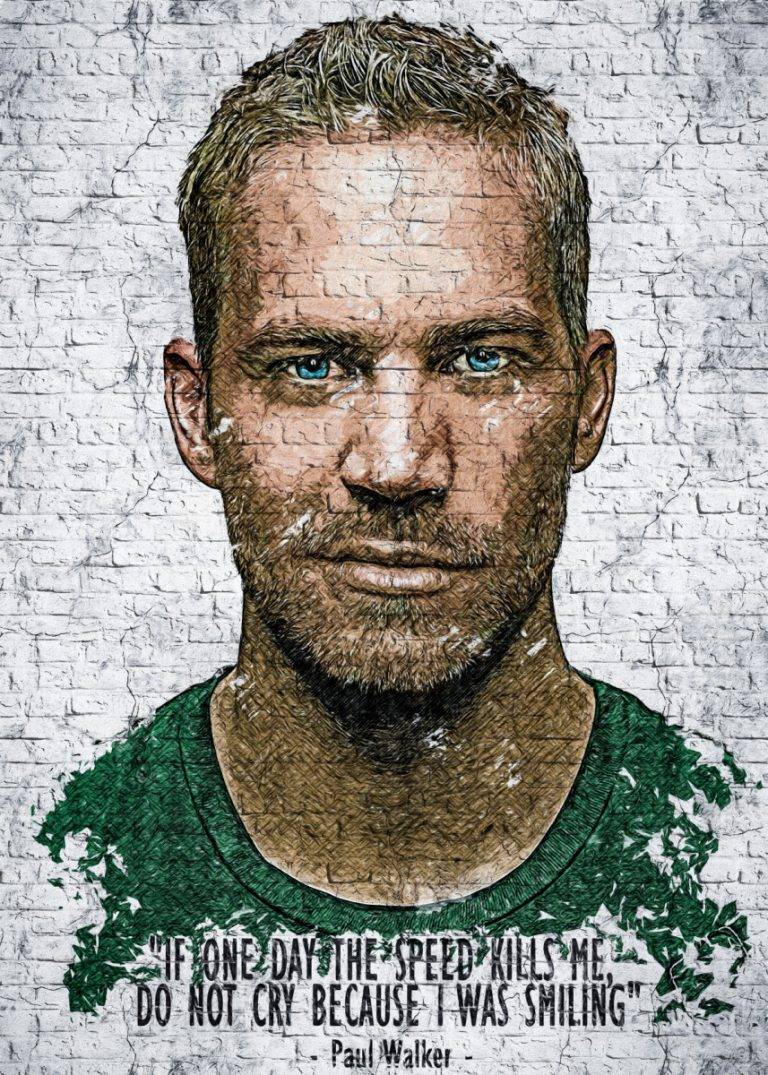 Wallart Paul Walker - Famous People – Poster | Canvas Wall Art Print ...