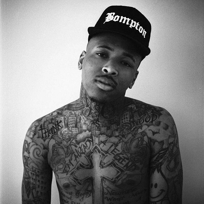 yg the rapper back tattoos