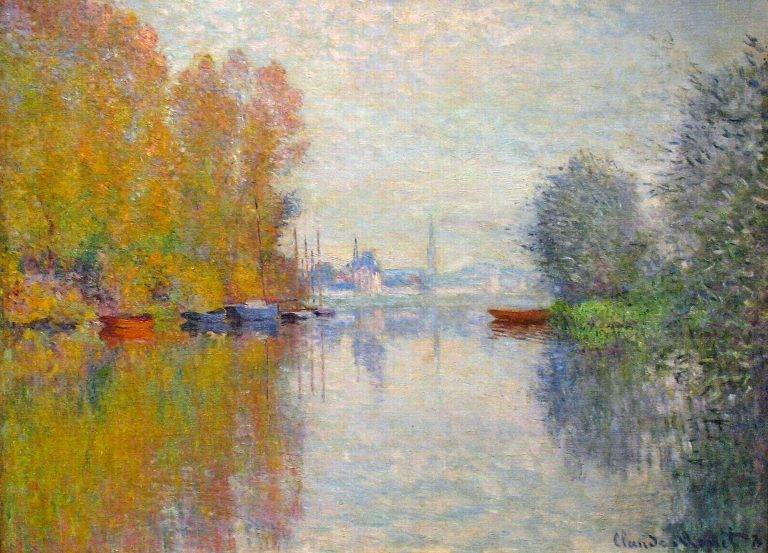 Autumn On The Seine At Argenteuil Claude Monet 1873 – Poster | Canvas ...