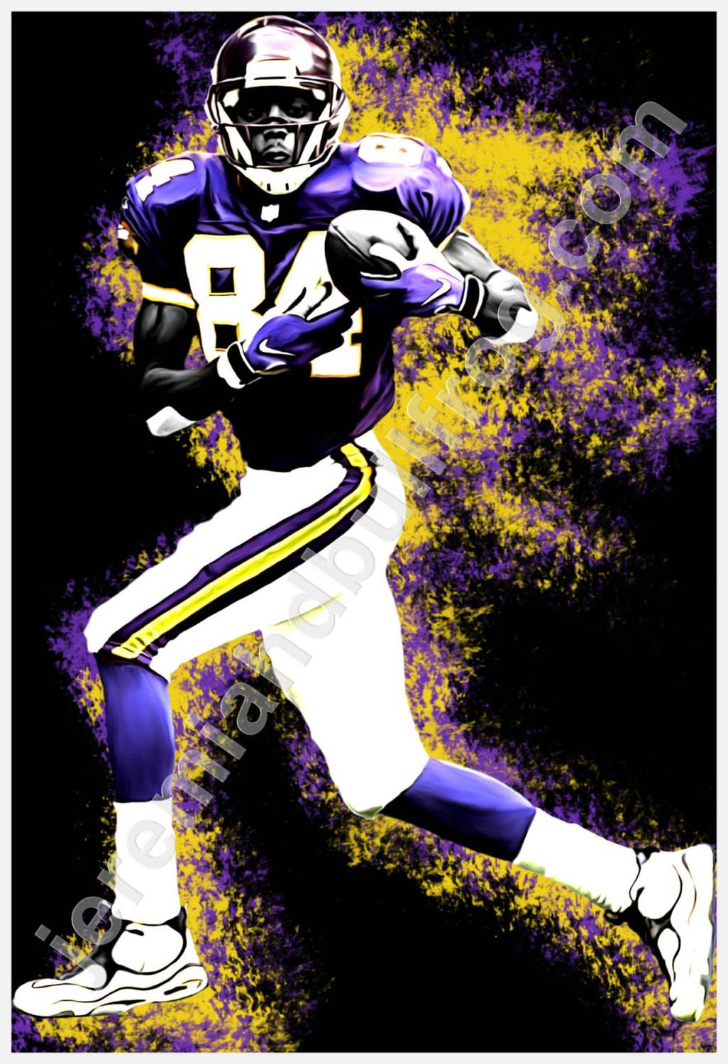 Minnesota Vikings Sports Poster, Minnesota Vikings Artwork