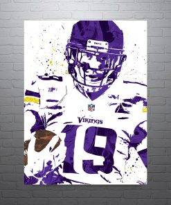 Adam Thielen Minnesota Vikings Signed Canvas