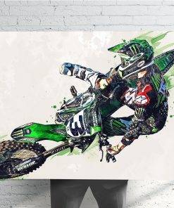 Art Poster Motocross sport