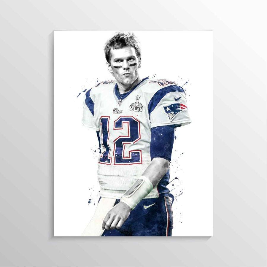 Tom Brady Poster Wall Art Printable New England Patriots 