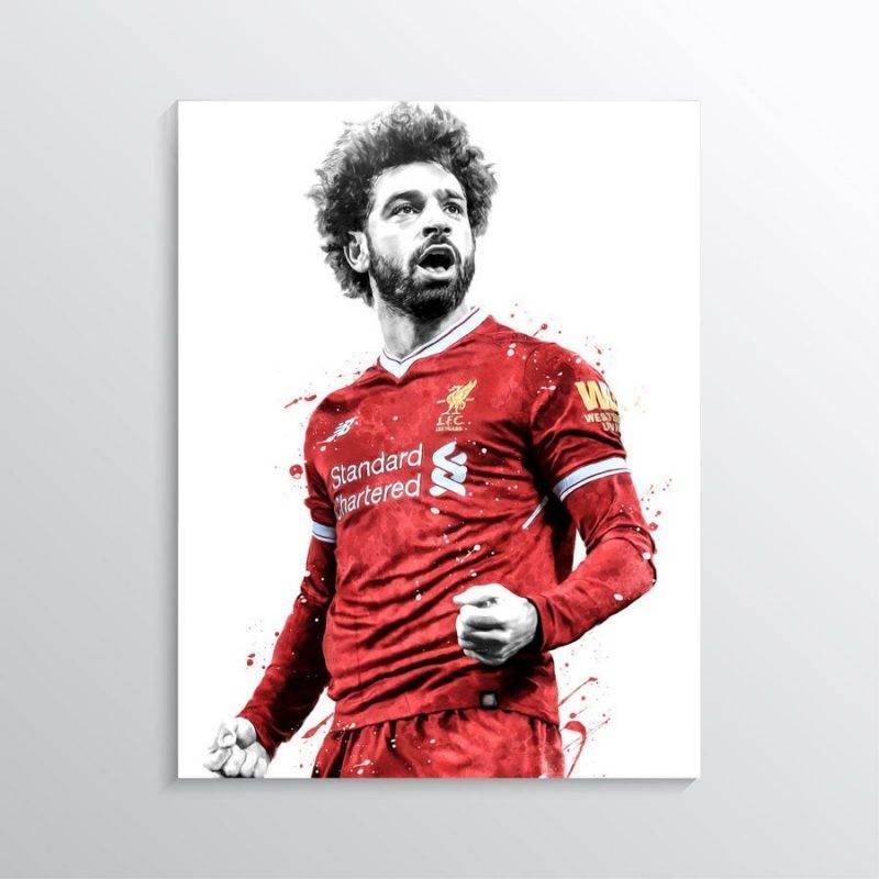 Mohamed Salah Poster, Liverpool Fc Print, Sports Wall Art, Soccer Wall ...