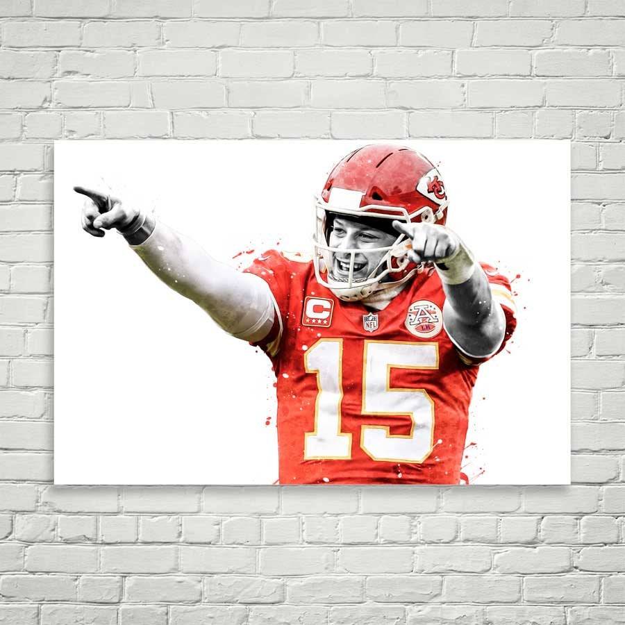 New & Rare Patrick Mahomes Kansas City Chiefs Art Print 