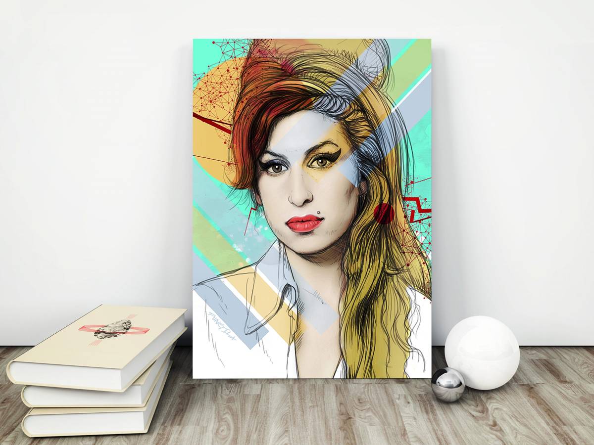 Amy Winehouse Print, Winehouse Custom, Fan Custom Gift For Him For Her ...