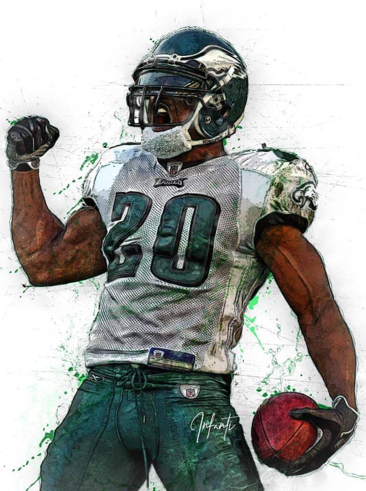 Brian Dawkins Canvas Print Dawkins