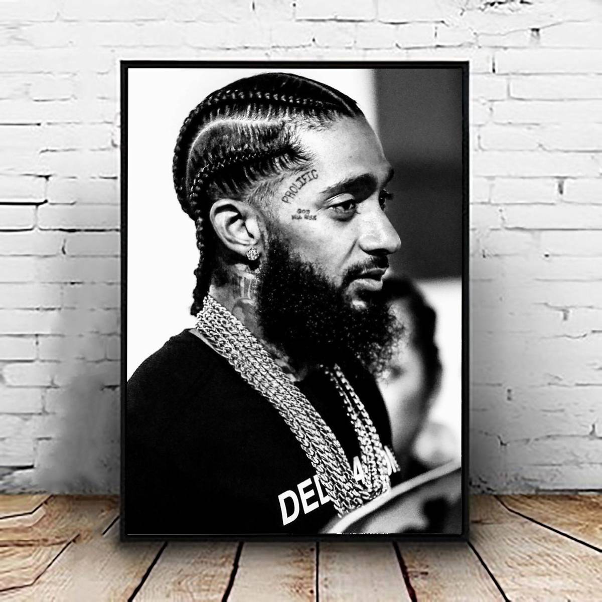 Nipsey Hussle Art Print -   Rapper art, Black art pictures