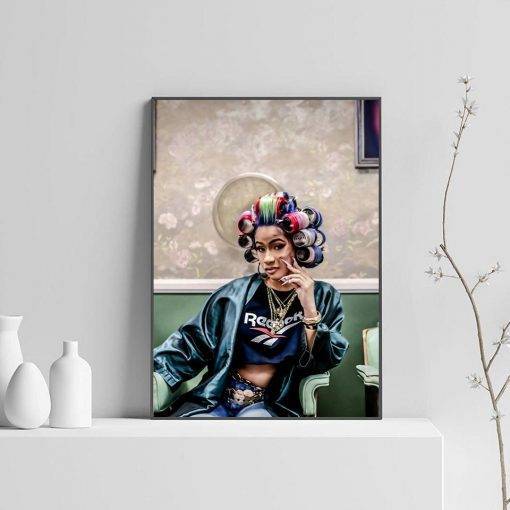 Cardi B, Cardi B Print, Print Art #2 – Poster | Canvas Wall Art Print ...