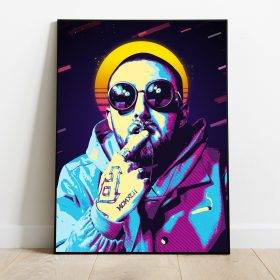 Mac Miller Art, Vinatge, Personalised #3 – Poster | Canvas Wall Art