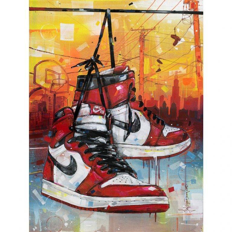Nike Air Jordan 1 – Poster | Canvas Wall Art Print - Jenifer Shop