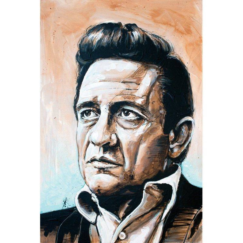 Johnny Cash Poster Canvas Wall Art Print Jenifer Shop