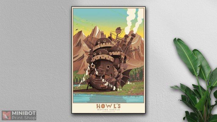 Howl'S Moving Castle Poster – Poster | Canvas Wall Art Print - Jenifer Shop